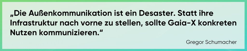 Die Gaia-X Aussenkommunikation ist ein Desaster