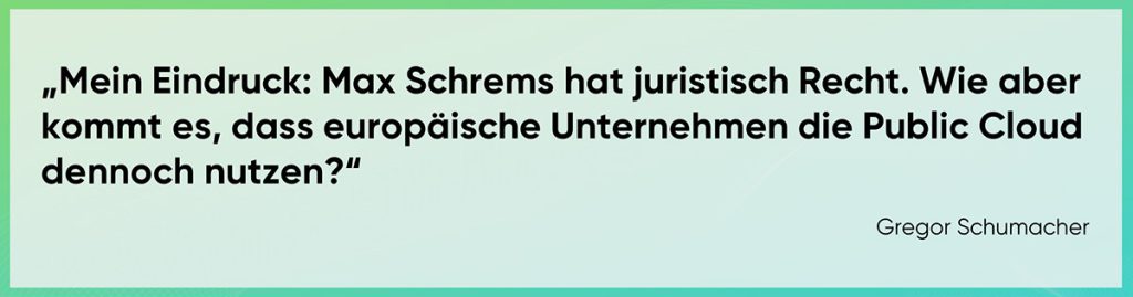 Max Schrems hat Recht.